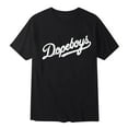 thumbnail image 1 of T-shirt à Manches Courtes pour Homme, Coupe Ample, Col Rond, Imprimé de Lettres, Décontracté et Populaire, 1 of 4