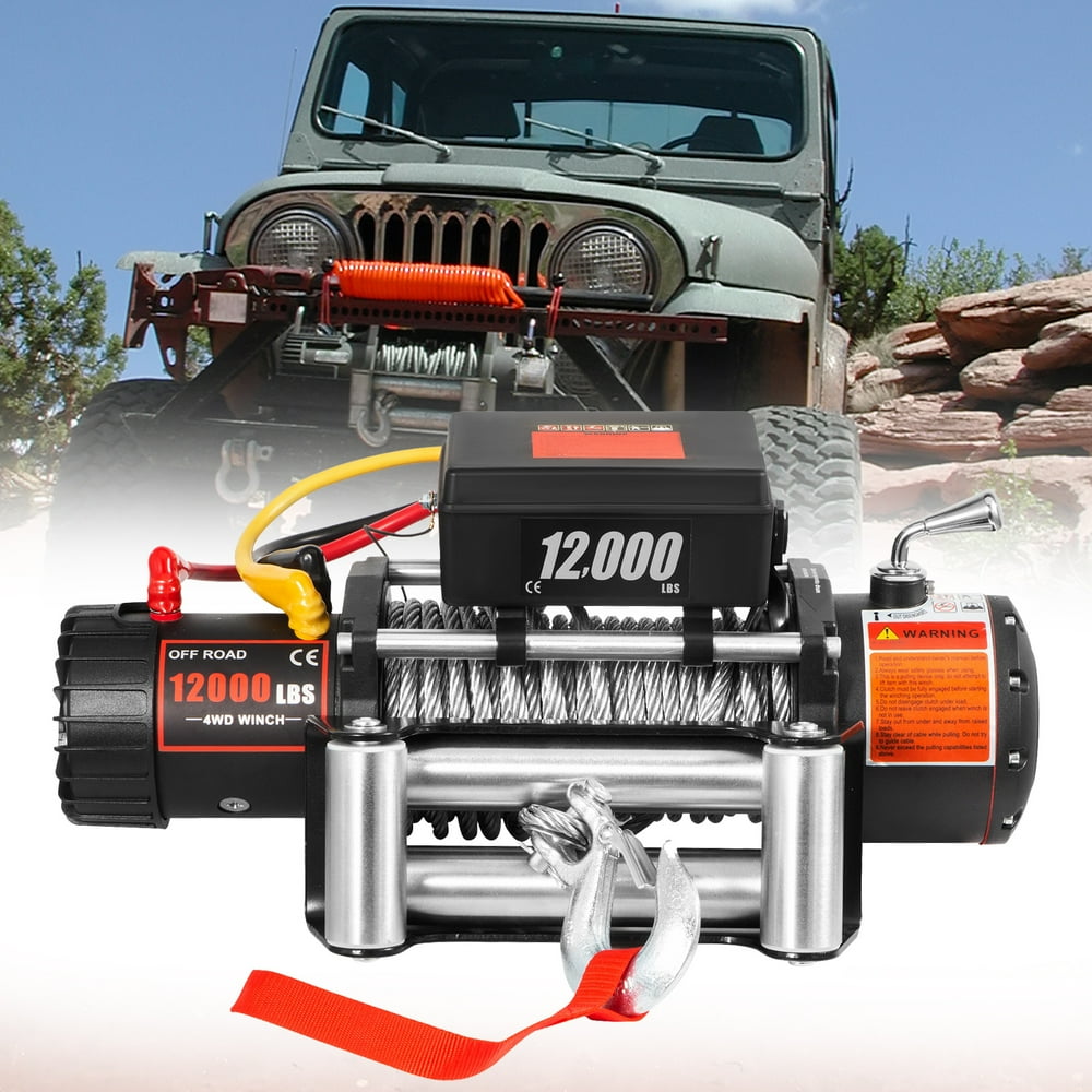 VEVOR Electric Winch 12000lb Load Capacity Truck Winch Compatible with