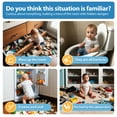 thumbnail image 4 of 2 Pack Baby Safety Cabinet Locks Child Proofing Refrigerator Protector, Secure, Quick and Easy Adhesive Drawer Door Latches, Multi-Purpose for Fridge, Cabinet, Oven, Toilet Seat, Trash Can, 4 of 8