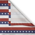 thumbnail image 5 of Ambesonne 4th of July Grommet Curtain, American Flag Motif, 50" x 72", Violet Blue Ruby White, 5 of 6