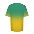 thumbnail image 4 of Women's Casual Short Sleeve T-Shirts with Gradient Design - Crew Neck Tees for Spring and Summer Versatile Comfort, 4 of 4