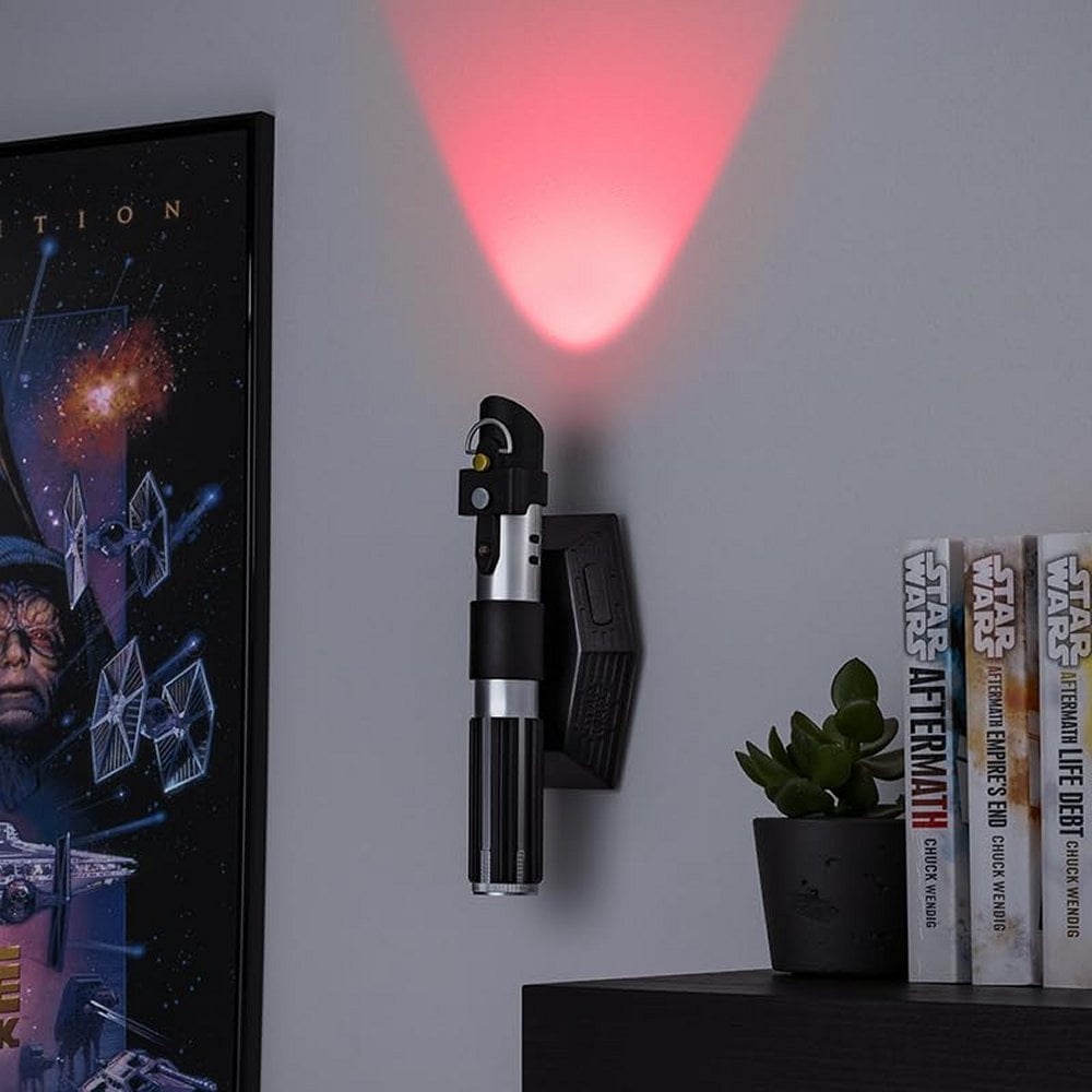 Star Wars Lightsaber Uplighter Darth Vader LED Night Light, Red