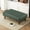 Green, variant on Modern Boucle Upholstered Cocktail Ottoman with Rubber Wood Legs, Light Brown