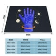 thumbnail image 4 of XMXT Flannel Throw Blanket for Couch, Blue Rune Hand Moon Bed Sofa Decor Blankets for Home Bedroom, 50 x 40 inches, 4 of 9