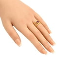 thumbnail image 2 of 18K Gold Over Brass Natural African Amethyst Ring s.6 Jewelry RM-1750 TGR1018_C_6, 2 of 6