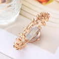 thumbnail image 2 of Women Quartz Wrist Watches Strap Oval Watch Artificial Crystal Rhinestone Accented Easy Read Number Dial Fashion Dress Up Adjustable Stainless Steel Green, 2 of 5
