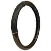 Custom Accessories Wood Sport Grip Steering Wheel Cover, Black