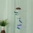thumbnail image 4 of Lishi Colorful Outdoor Waterproof Solar Panel LED Butterfly Wind Chimes, 4 of 13