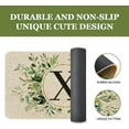 thumbnail image 4 of Spring Eucalyptus Leaves Monogram Letter X Door Mat 30 X 17 Inch Family Last Name Initial Welcome Doormat Indoor Outdoor Entrance Floor Rug Non Slip Spring Summer Decor Rubber Mats, 4 of 6