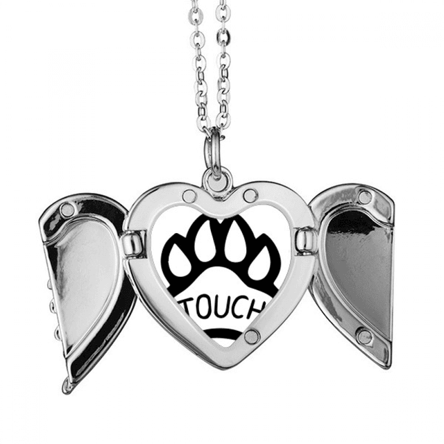 Pata de perro cita DIY diseño Alas de ángel collar colgante regalo de moda Unbranded M