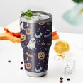 thumbnail image 3 of 30oz Colorful Halloween Pattern Tumblers Stainless Steel Tumbler with Lid and Straw,Vacuum Insulated Double Wall Travel Tumbler Cups Mug with Cleaning Brush for Coffee,Tea, 3 of 7
