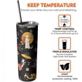 thumbnail image 6 of Japanese Cat Tumbler 20 oz Travel Coffee Mug Print Skinny Tumblers with Lid and Straw Stainless Steel Insulated Coffee Cups Cat Lover Gifts for Women Girls, 6 of 6