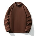 thumbnail image 2 of Qtocio Men's Sweaters Casual,Solid Color Thermal Fleece Shirt Long Sleeve Crew Neck Warm Base Layer Top, 2 of 5