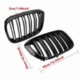 thumbnail image 4 of Double Slat Car Front Grill Grilles Kidney Grill For BMW 3 4 X3 G01 G08 X4 G02 Racing Grilles Car Styling, 4 of 4