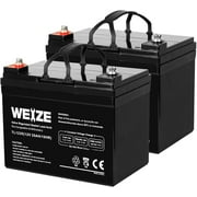 1Autodepot 12V 35AH Deep Cycle Battery for Scooter Pride Mobility Jazzy Select Electric Wheelchair, Set of 2