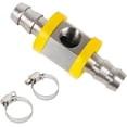 thumbnail image 1 of 1/2" Stainless Steel Fuel Line Pressure Barbed Push Lock T-Fitting Adapter with Clamps, Car Accessories, 1 of 5