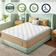 Sleepmax Serene 12 Queen Hybrid Mattress with CertiPUR-US Gel Infused Memory Foam & Pocket Springs, Oeko-Tex Certified Fabric & Fiberglass Free Fire Retardant Protection