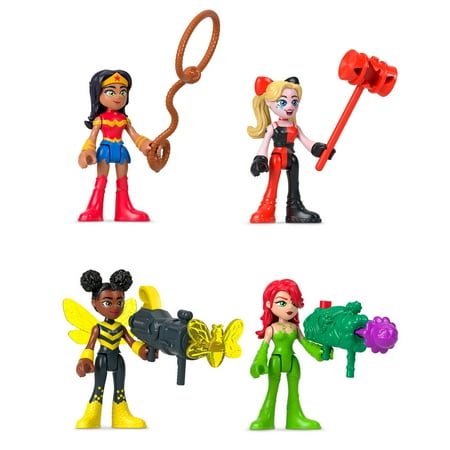 Imaginext DC Super Friends Rivals pack 8-Piece Figures & Accessories Set, Preschool Toys