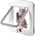 thumbnail image 1 of White Cat Door Open Access Door Pet Room Door Cat Hole Dogs Entry And Exit Cat Villa Cat Crate Door Cat Separator, 1 of 5