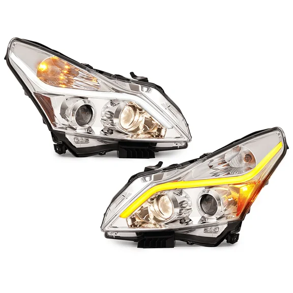 Kojem Clear LED Projector Headlights for Infiniti G37/G25/Q40 Sedan 4-Door 2010-2015