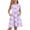 Purple, variant on XADYUY Summer Dress for Girls 10-12 Twirly A-Line Short Sleeve Midi Dress Cartoon Bow Casual Crew Neck Swing Sundresses with Pockets for 4-14t Kids,Beige 3-4 Years