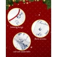 thumbnail image 6 of Navy Blue Christmas Christmas Tree Skirt 48 Inches Large Christmas Skirt Tree, Snowman Xmas Tree Balls Tree Skirt Christmas Decorations for Fireplace Party Holidays Indoor Outdoor, 6 of 7