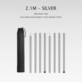 thumbnail image 4 of Postes de toldo de lona para refugio de playa, 2 uds./8 secciones, con bolsa de almacenamiento, ajustable, 2,1 M, 4 of 7