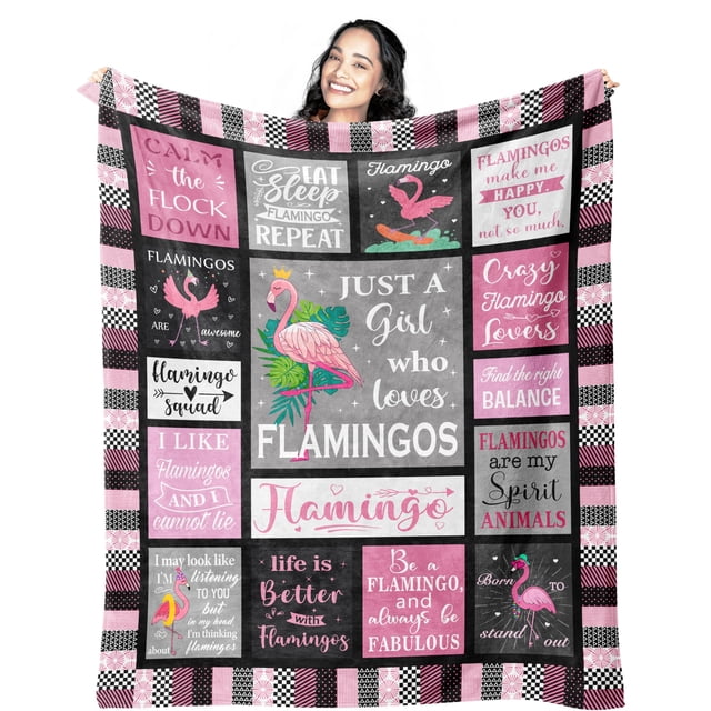 Manta Mcurore 152x127 cm Regalo Flamenco Rosa