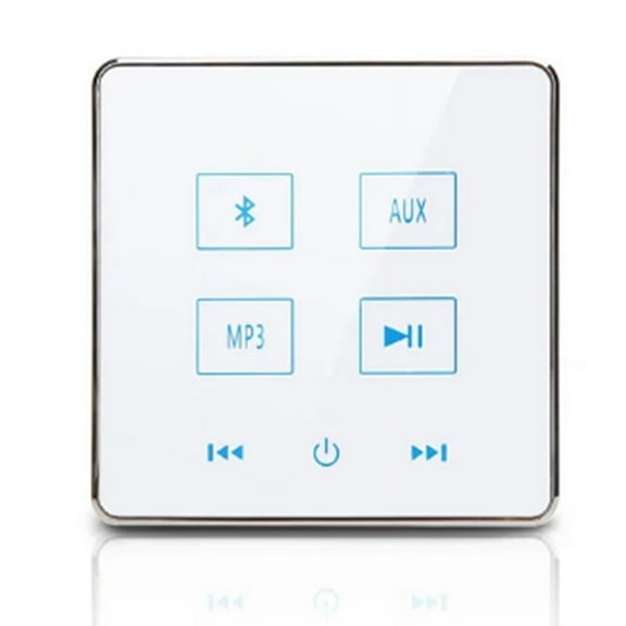 Home Theater Bluetooth Wall Amplifier Support USB TF Card(White)