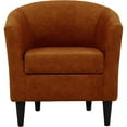 thumbnail image 2 of Fox Hill Trading Windsor 17.5" Traditional Fabric Club Chair in Burnt Orange, 2 of 4