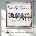 thumbnail image 2 of god says you are Humingbird Vintage Tin Sign - Inspirational Quote Sign - Psalms, Bible Verses, Scripture Wall Decor - Religious Encouragement Gifts - Home Living Room Office Posters 12x12 Inches, 2 of 6
