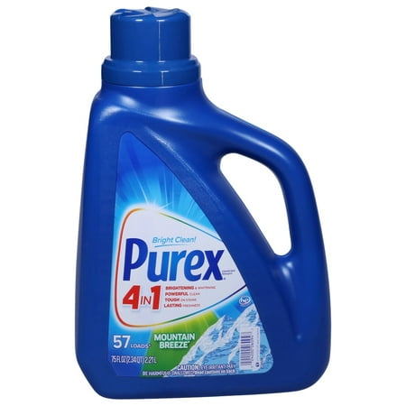 Purex Mountain Breeze Liquid Laundry Detergent, 75 Fl Oz