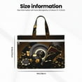 thumbnail image 3 of Cauagu Casino Cards Pattern Canvas Tote File Bag, Zipper Tote Bag Business Briefcase Document Bag with Handle A4 File Organizer Laptop Bag for Travel and Work, 3 of 8