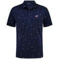 thumbnail image 2 of Men's Levelwear Navy Columbus Blue Jackets Confetti Insignia Core Polo, 2 of 3