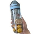 thumbnail image 1 of Bouteille d'Eau Transparente Portable Couvercle Rabattable Étanche Bouteille à Boire Bouteille à Boire, 1 of 10