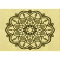 thumbnail image 1 of Ahgly Company Indoor Rectangle Patterned Mustard Yellow Area Rugs, 5' x 8', 1 of 6