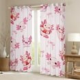 thumbnail image 2 of Manfei Cute Cartoon Axolotl Black Out Curtains,Kawaii Bowtie Ribbon Curtains Pack of 2 (42x63 Each),Pink Bowknot Bow Bedroom Curtains For Girls Kids,Super Cozy Room Decor, 2 of 6