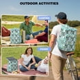 thumbnail image 4 of Travel Cooler Bag - Floral Pattern Camping Beer Cooler Backpack with Bottle Opener- Waterproof Insulated Picnic Backpacks - Cooler Bag for Beach, 4 of 6