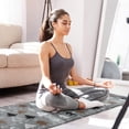 thumbnail image 4 of Gray Christmas Tree Pattern Kitchen Rugs Sets Of 2,Anti Fatigue Kitchen Mat Rugs Non Slip Washable,Decorative Kitchen Floor Mats for Kitchen,Sink,Laundry,17"x30"+17"x47", 4 of 7