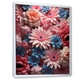 thumbnail image 2 of Designart "Harmonious Pink Daisy Bloom" Daisies Floater Framed Wall Art Living Room, 2 of 5
