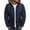 Navy, variant on Mens Coats Solid Color Hooded Cotton Padded Jackets