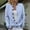 Light Blue, variant on Delayuji Women's Open Front Cardigans Sweater Cute Striped Print Sweaters Crew Neck Button Down Cardigan Spring Trendy Fall Tops Coat