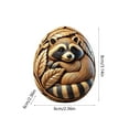 thumbnail image 3 of DAMAI 2026 Animal Easter Hand Carved Craft Eggs, Animal Patterns Easter Decorations and Basket Fillers Holiday Gifts, Animal Easter Carved Craft Eggs, 3 of 6