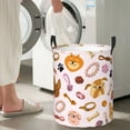thumbnail image 4 of Lsque Cute Dog pattern Laundry Hamper Basket, Tall Woven Rope Hamper Basket for Clothes, Lightweight Storage Basket, Collapsible Waterproof-Small, 4 of 8
