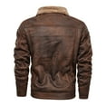 thumbnail image 3 of Men‘s Plus Size Suede Jacket Warm Coats Male Outwear Winter, 3 of 4