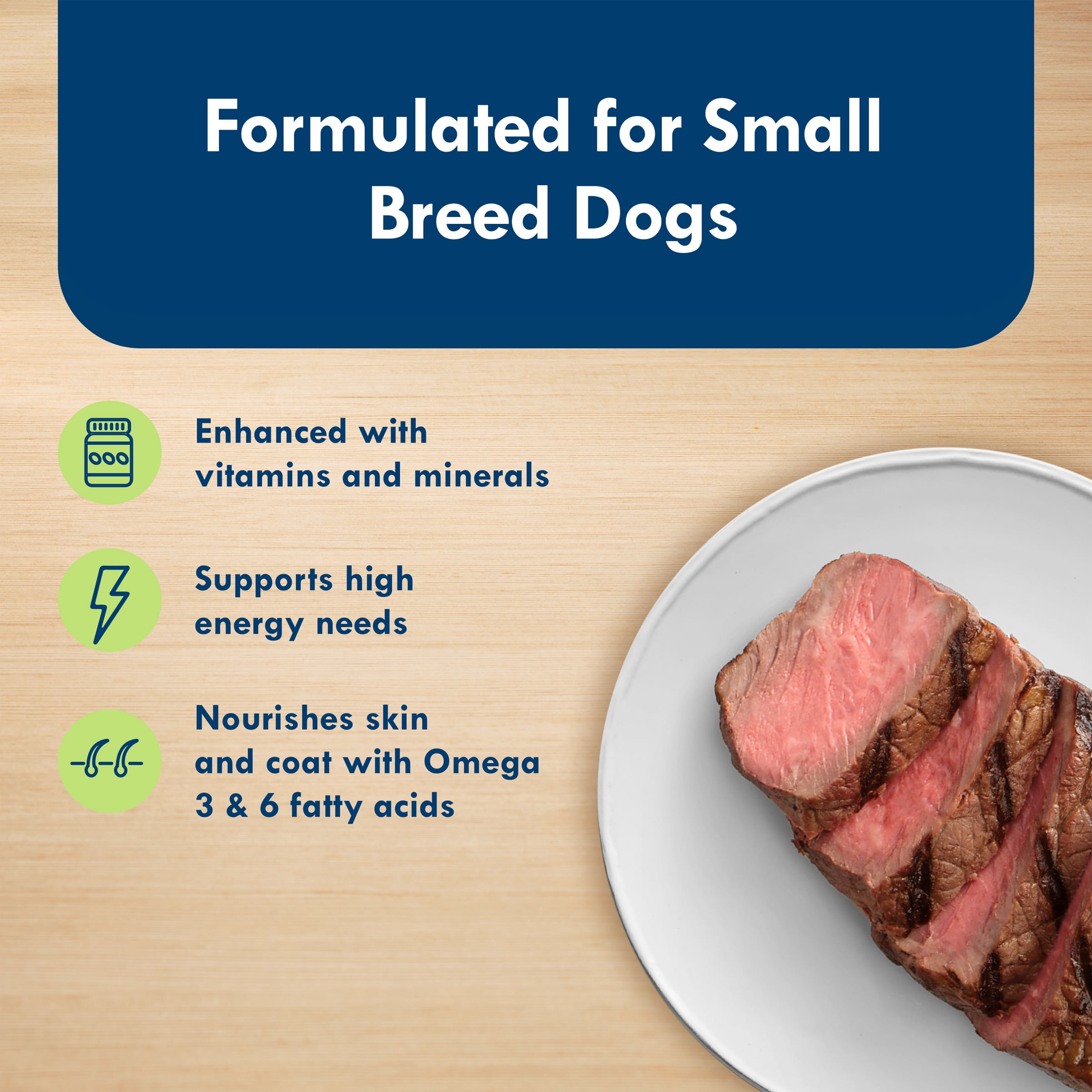 (12 pack) Blue Buffalo Delights Small Breed Natural Wet Dog Food, Filet Mignon in Gravy, 3.5-oz. Cup