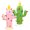 A, variant on KUCASI 2 Pack Lighted Branches for Vases - 100 Vintage Luminous Resin Cactus – Pre-Lit Mini Christmas Tree for Tabletop, Holiday Decor with Lights