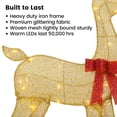 thumbnail image 2 of Decoraciones Navideñas para Exteriores Reno Iluminado 2D Dorado de 1.2 m, 2 of 8