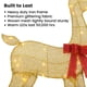 thumbnail image 2 of Decoraciones Navideñas para Exteriores Reno Iluminado 2D Dorado de 1.2 m, 2 of 8
