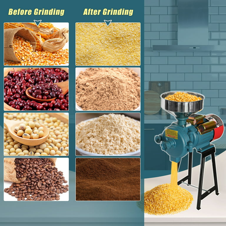 Electric Grain Mill Grinder Rice Wheat Corn Mills Commercial Corn